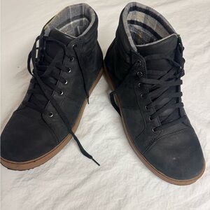 L.L. Bean Black and Brown High-Top Sneakers